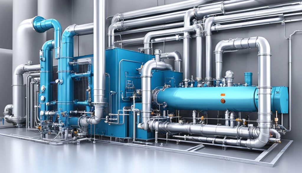applications pratiques de la vapeur d'eau dans la production d'énergie et la climatisation
